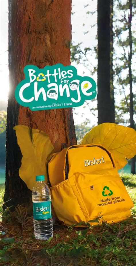 Bottles for Change - Plastic Recycling Initiative by Bisleri