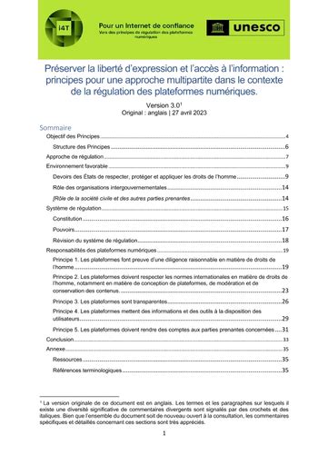 Eléments Dorientation Pour La Régulation Des Plateformes Numériques