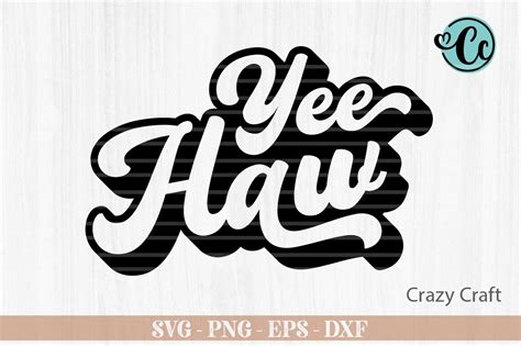 Yee Haw Groovy Design Western Svg Graphic By Crazy Craft · Creative