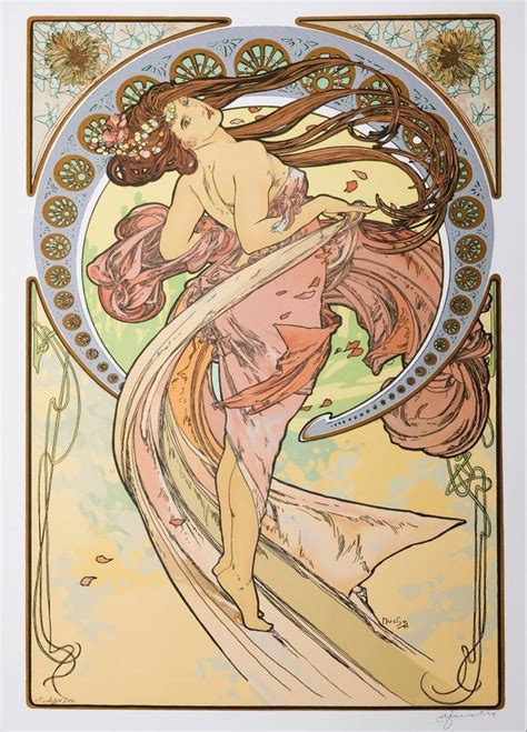 Les Arts La Dance Alfons Mucha Litografia Art In House Dom Aukcyjny