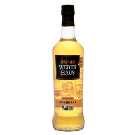 Cachaça Amburana Orgânica Envelhecida Weber Haus 700mL Shopee Brasil