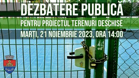 Invitație la dezbaterea publică a proiectului terenuri deschise update