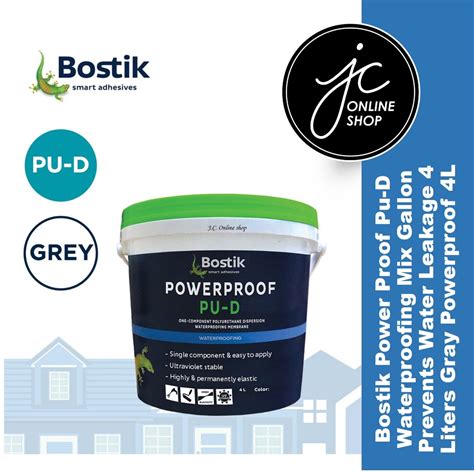 bostik power proof pu  waterproofing mix gallon prevents water leakage