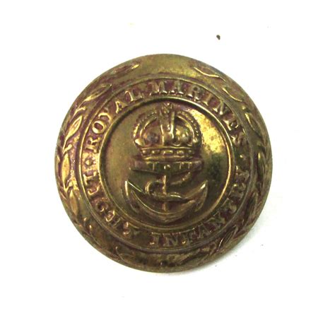 Royal Marine Light Infantry Button Kings Crown 22mm Jeremy