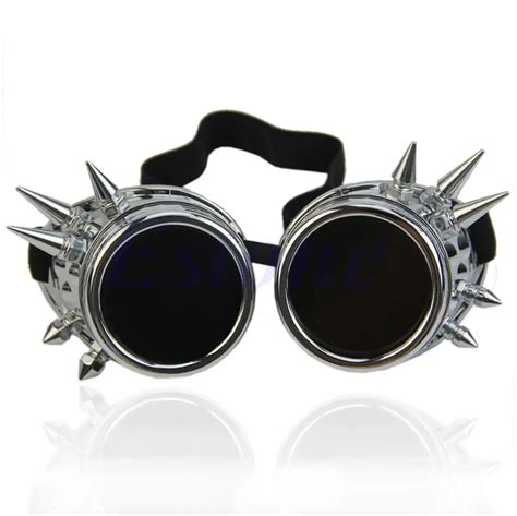 Victorian Gothic Cosplay Rivet Steampunk Goggles Welding Punk Glasses