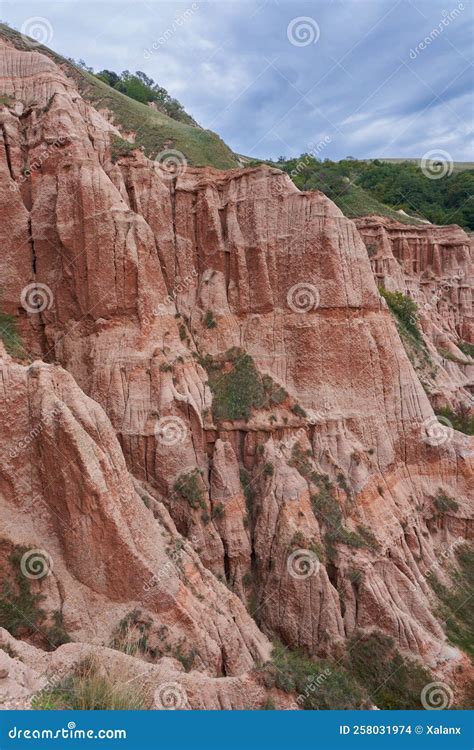 Red Ravine In Romania Landscape Stock Photo Image Of Peaceful Ravine