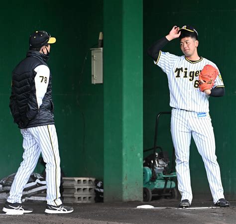 阪神5位岡留英貴2度目のブルペン「まだまだです」 プロ野球写真ニュース 日刊スポーツ