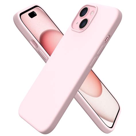 ORNARTO Compatible with iPhone 15 Case 6.1", Slim Liquid Silicone 3