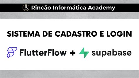 Crie Um Sistema De Login E Cadastro No Flutterflow Integrado