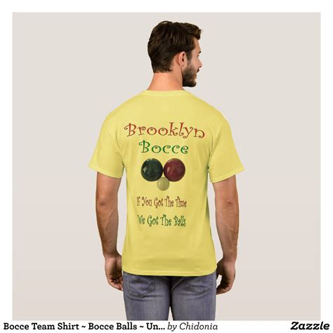 Brooklyn Bocce Team Shirt ~ Bocce Balls ~ Unique ~ | Zazzle | Team