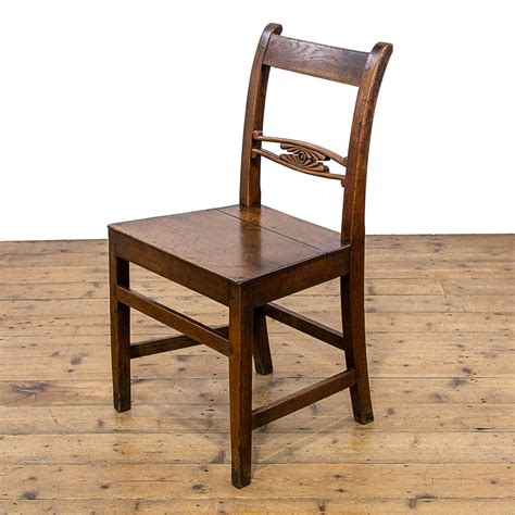 Set Of Two Antique Oak Farmhouse Chairs M 4647 Penderyn Antiques