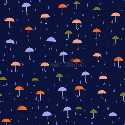 Colorful Umbrellas Seamless Pattern Stock Illustrations 995 Colorful