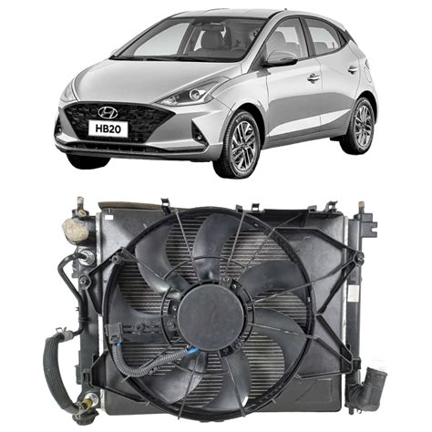 Kit Radiador Hyundai HB20 1 0 Turbo GDI 2021 2022 Peixoto Autopeças