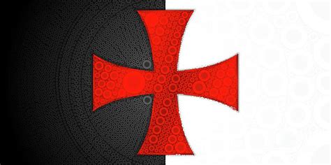 Knights Templar Flag update. Digital Art by Esoterica Art Agency