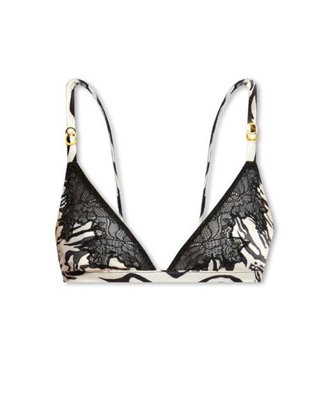 Stella Mccartney Bikini Bra In Black Lyst