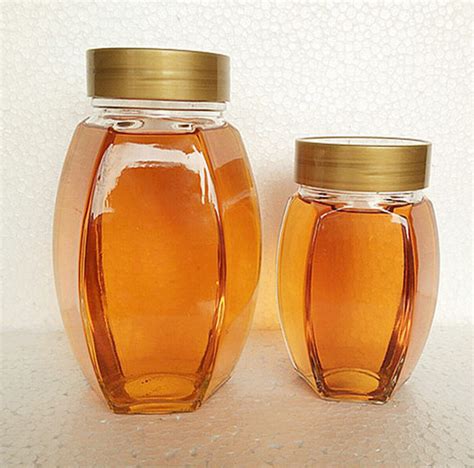 500ml And 1000ml Hexagonal Honey Glass Jar High Quality 500ml And