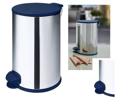 Lixeira Cesto De Lixo Aço Inox Tampa Pedal 12l Banheiro Frete grátis