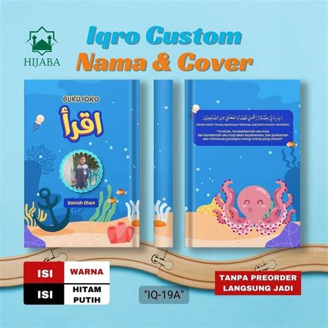 Jual Iqro Custom Nama Cover Hard Al Hafizh Dan Foto Iqra Hardcover For