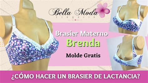 C Mo Hacer Un Brasier De Lactancia Diy Molde Gratis Youtube