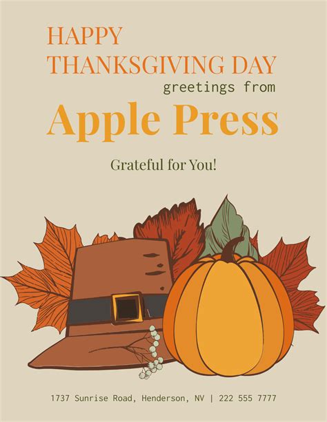 Free Thanksgiving Flyer Templates Editable And Printable