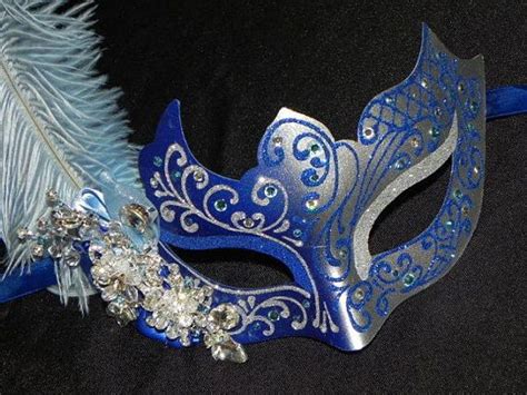 Venetian Carnival Masks Masks Masquerade Baby Blue Crown Jewelry