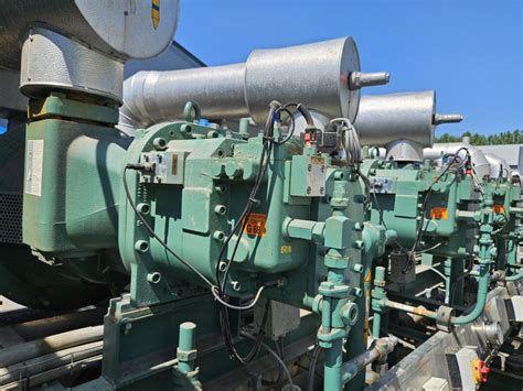 Used Bitzer OSNA 8591-K (x3) & OSKA 7471-K (x2) screw compressor set ...