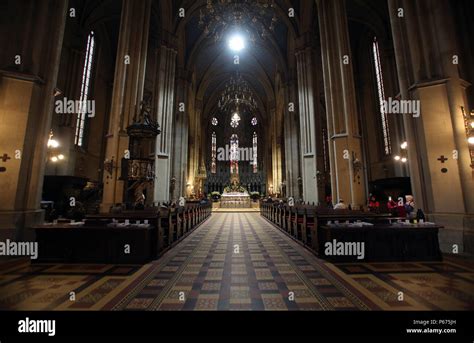 Interior of Zagreb cathedral, Croatia Stock Photo - Alamy