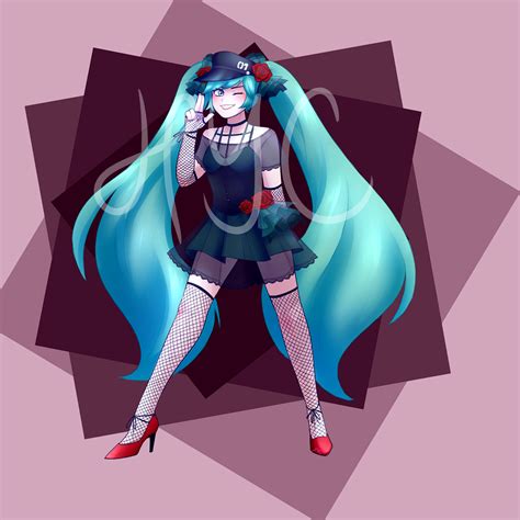 Commission Miku By Chocogummies On Deviantart