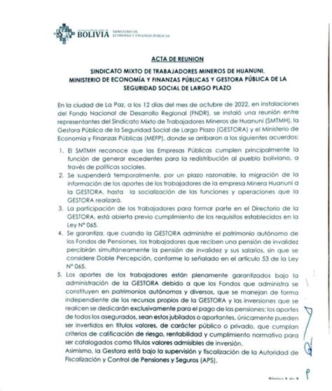 Conozca Los Siete Puntos Del Acuerdo Que Firm El Gobierno Con Los