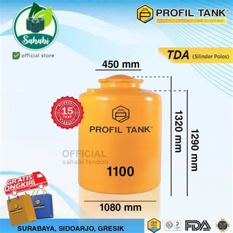 Jual Tandon Air Tangki Air Toren Air Profil Tank Ukuran Liter