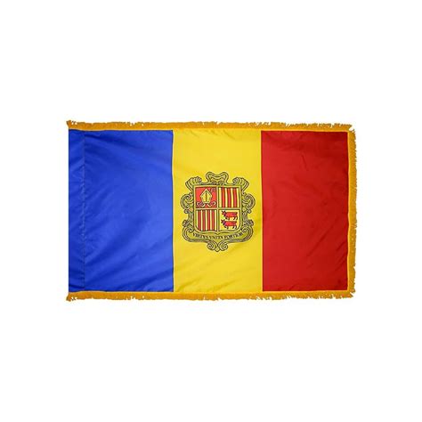 Andorra Flag - Indoor & Parade with Fringe - Kengla Flag Co