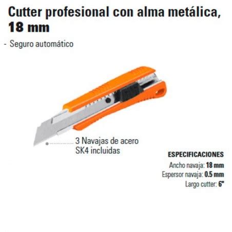 Compra En Linea Cutter Profesional Con Alma Metalica Mm Truper