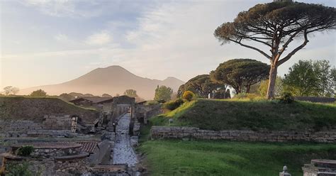 Pompeia visita guiada ao sítio arqueológico no final da tarde