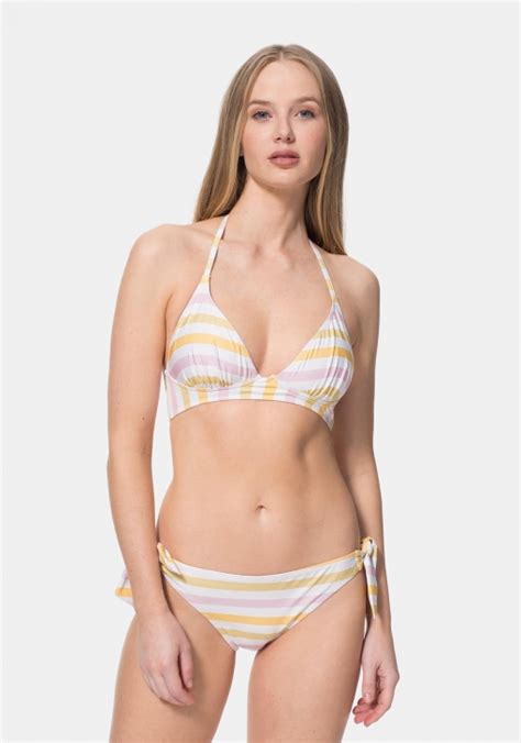 Top De Bikini A Rayas Sostenible Para Mujer TEX Ofertas Carrefour Online