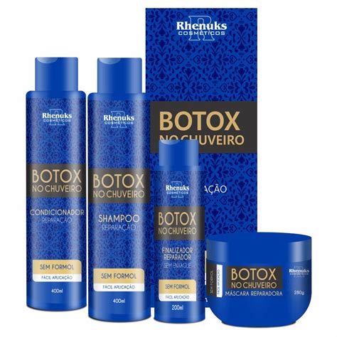 Kit Botox No Chuveiro Profissional Rhenuks Itens Distribuidora Dos