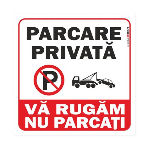 Indicator Parcare Office Line Parcare Privata Nu Parcati