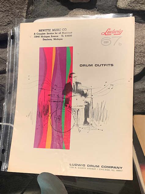 Ludwig Drum Company Full Color Catalog 1960s | Reverb