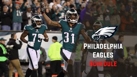 Philadelphia Eagles Schedule 2023-2024: Dates, Times, TV Channels