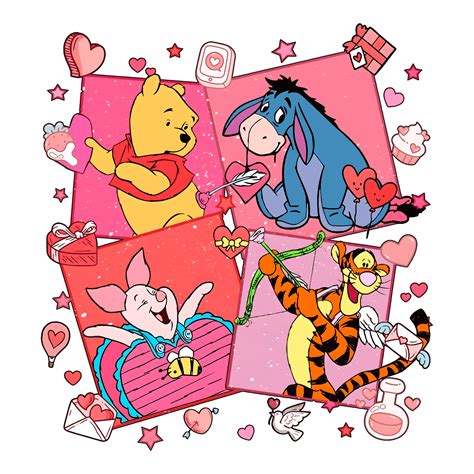 Groovy Winnie The Pooh Valentine Png Inspire Uplift