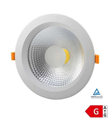 Foco Led empotrable Downlight COB 30W TÜV