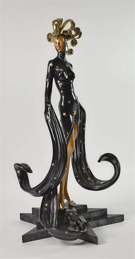 Erte Bal Tabarin Femme Du Monde Bronze Sculpture For Sale At 1stDibs