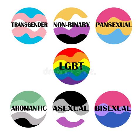 Banderas De Orgullo Por Identidad Sexual Colección De Iconos Del