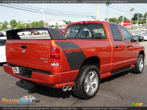 2005 Dodge Ram 1500 Slt Daytona Quad Cab 4x4 Go Mango Dark Slate Gray Photo 5