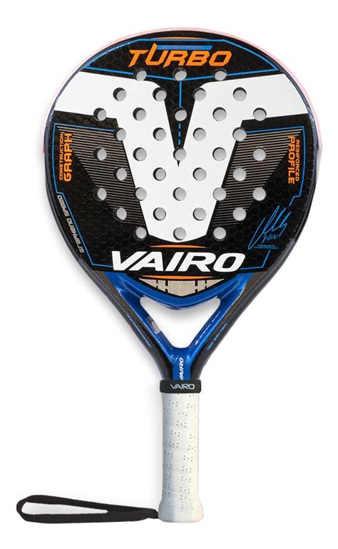 Paleta de pádel Vairo Grapheno Turbo Confort 9 1 2020 negra y azul