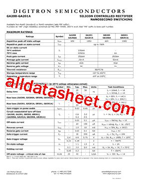 Gb A Datasheet Pdf Digitron Semiconductors