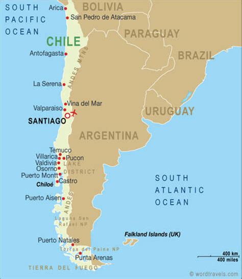 Chile Map and Chile Satellite Images