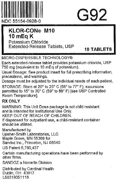 Klor Con M Potassium Chloride Tablet Extended Release