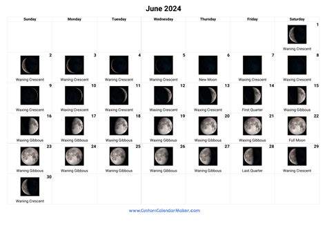 Moon Phase Calendar 2024 June 2024 Neysa Clarisse