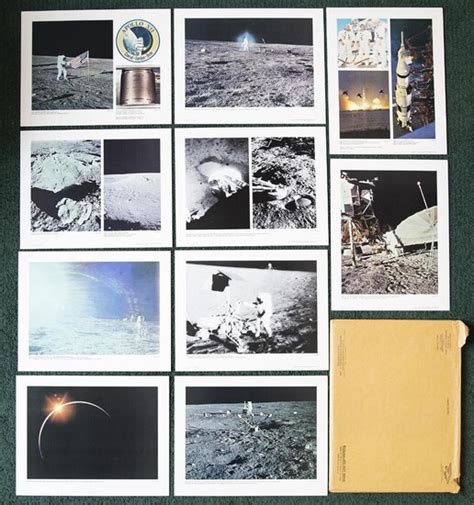 A Complete Set Of 10 Original NASA Colour Offset Photographs From