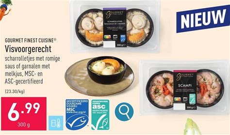 GOURMET FINEST CUISINE Visvoorgerecht 300g Promotie Bij ALDI